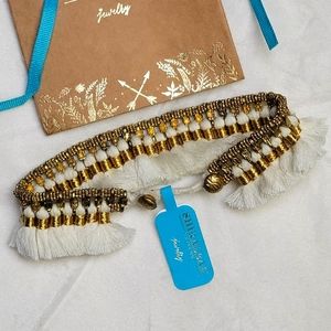 NWT Shiraleah Atlanta Ankle Bracelet / Anklet in White